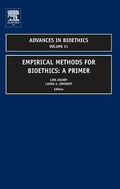 Cover: Empirical Methods for Bioethics - JAI Press Inc.