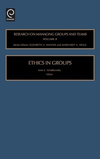 Enlarge image Cover: Ethics in Groups - JAI Press Inc.