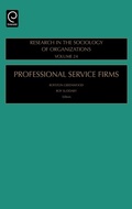 Cover: Professional Service Firms - JAI Press Inc.
