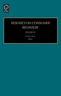 Enlarge image Cover: Research in Consumer Behavior - JAI Press Inc.