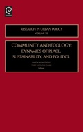 Cover: Community and Ecology - JAI Press Inc.