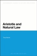Cover: Aristotle and Natural Law - Bloomsbury Continuum