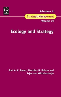 Enlarge image Cover: Ecology and Strategy - JAI Press Inc.