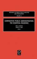 Cover: Comparative Public Administration - JAI Press Inc.