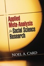 Cover: Applied Meta-Analysis for Social Science Research - Guilford Press
