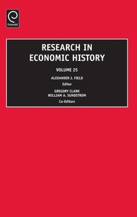 Enlarge image Cover: Research in Economic History - JAI Press Inc.