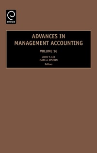 Enlarge image Cover: Advances in Management Accounting - JAI Press Inc.