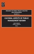 Cover: Cultural Aspects of Public Management Reform - JAI Press Inc.