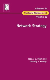 Enlarge image Cover: Network Strategy - JAI Press Inc.