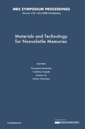 Cover: Materials and Technology for Nonvolatile Memories: Volume 1729 - Materials Research Society