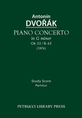 Cover: Piano Concerto, Op.33 / B.63 - Petrucci Library Press