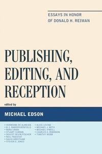 Enlarge image Cover: Publishing, Editing, and Reception - University of Delaware Press