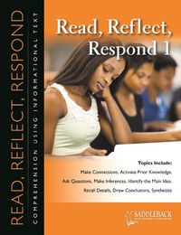 Enlarge image Cover: Read Reflect Respond 1 - Saddleback Educational Publishing