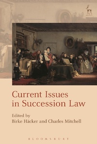 Enlarge image Cover: Current Issues in Succession Law - Hart Publishing