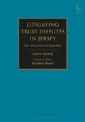 Cover: Litigating Trust Disputes in Jersey - Hart Publishing