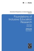 Cover: Foundations of Inclusive Education Research - Emerald Group Publishing Limited