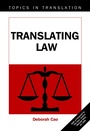 Cover: Translating Law - Multilingual Matters