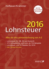 Abbildung von: Lohnsteuer 2016 - Manz