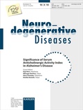 Cover: Significance of Serum Anticholinergic Activity Index in Alzheimer's Disease - S. Karger