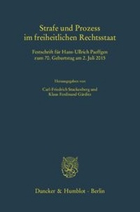 Abbildung von: Strafe und Prozess im freiheitlichen Rechtsstaat. - Duncker & Humblot