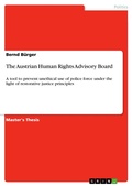 Cover: The Austrian Human Rights Advisory Board - GRIN Verlag