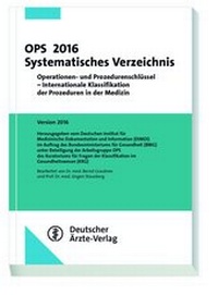 Enlarge image Cover: OPS 2016 Systematisches Verzeichnis - Deutscher Ärzteverlag