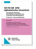 Cover: ICD-10-GM 2016 Alphabetisches Verzeichnis - Deutscher &Auml;rzteverlag