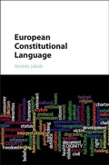 Cover: European Constitutional Language - Cambridge University Press