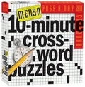 Cover: Mensa 10-Minute Crossword Puzzles Page-A-Day Calendar - Workman Publishing