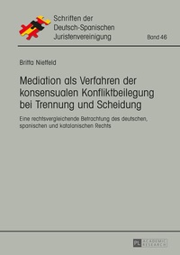 Abbildung von: Mediation als Verfahren der konsensualen Konfliktbeilegung bei Trennung und Scheidung - Peter Lang Verlag
