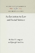 Cover: An Invitation to Law and Social Science - University of Pennsylvania Press