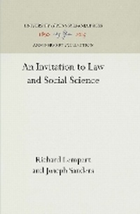 Enlarge image Cover: An Invitation to Law and Social Science - University of Pennsylvania Press