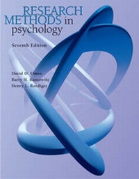 Enlarge image Cover: Research Methods in Psychology (Non-Infotrac Version) - Wadsworth Publishing Company