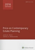 Cover: Price on Contemporary Estate Planning-2016 - CCH Incorporated