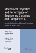 Cover: Mechanical Properties and Performance of Engineering Ceramics and Composites X - Wiley
