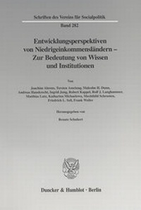Abbildung von: Entwicklungsperspektiven von Niedrigeinkommensländern - Zur Bedeutung von Wissen und Institutionen. - Duncker & Humblot
