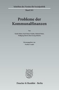 Abbildung von: Probleme der Kommunalfinanzen - Duncker & Humblot