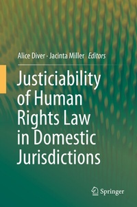 Abbildung von: Justiciability of Human Rights Law in Domestic Jurisdictions - Springer