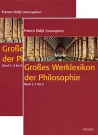 Enlarge image Cover: Großes Werklexikon der Philosophie - Alfred Kröner Verlag