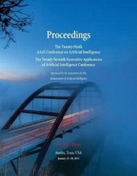 Enlarge image Cover: Proceedings of the Twenty-Ninth AAAI Conference on Artificial Intelligence and the Twenty-Seventh Innovative Applications of Artificial Intelligence Conference Volume Four - AAAI