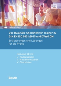 Abbildung von: Das Qualitäts-Checkheft für Trainer zu DIN EN ISO 9001:2015 und DVWO QM - DIN Media