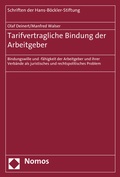Cover: Tarifvertragliche Bindung der Arbeitgeber - Nomos