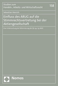Abbildung von: Einfluss des ARUG auf die Stimmrechtsvertretung bei der Aktiengesellschaft - Nomos