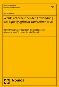 Abbildung von: Rechtssicherheit bei der Anwendung des equally efficient competitor-Tests - Nomos