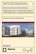 Abbildung von: Protecting Privacy in Private International and Procedural Law and by Data Protection - Nomos