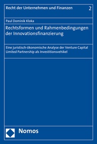 Abbildung von: Rechtsformen und Rahmenbedingungen der Innovationsfinanzierung - Nomos