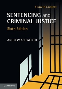 Abbildung von: Sentencing and Criminal Justice - Cambridge University Press