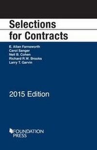 Abbildung von: Selections for Contracts - West Academic Press