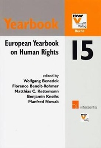 Enlarge image Cover: European Yearbook on Human Rights 15 2015 - Intersentia Ltd