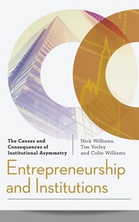 Enlarge image Cover: Entrepreneurship and Institutions - Rowman & Littlefield International